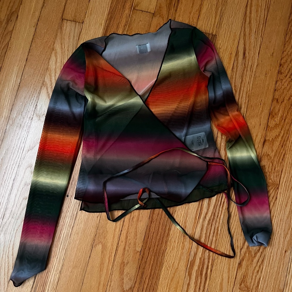 Planet Nusa Wrap Mesh Top